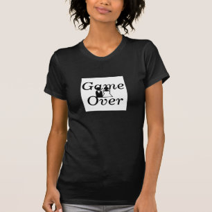 Wedding Game Over Black White Humour T-shirts