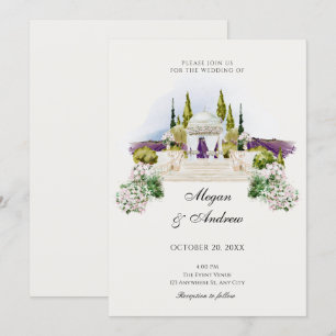Wedding garden decoration Invitation