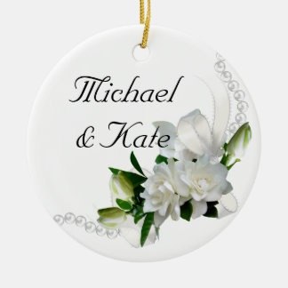 Wedding Gardenias Ceramic Tree Decoration