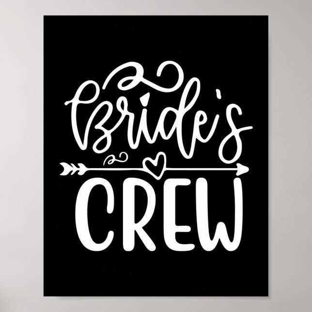Wedding Gift Bride's Crew Poster (Front)