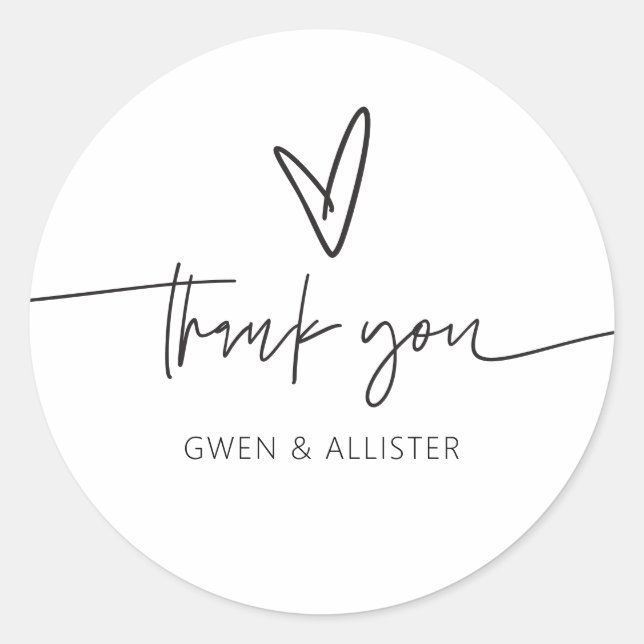 Wedding Gift Card Sticker Favour Label Seal (Front)