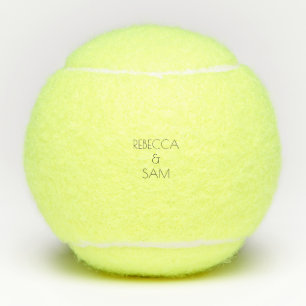 Wedding Gift Couple Names Tennis Balls