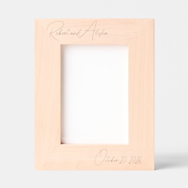 Wedding Gift for Couple | Wedding Picture Frame |  (Front)