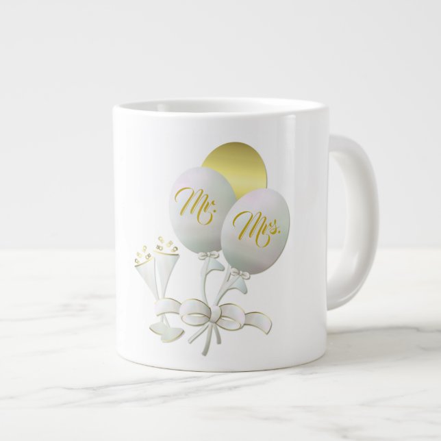 Wedding  Gift - Jumbo Mug (Front Right)