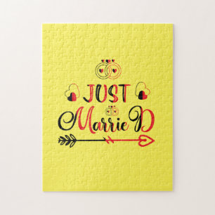 Wedding Gift Just Married Jigsaw Puzzle