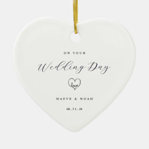 Wedding Gift Just Married Keepsake Ornament