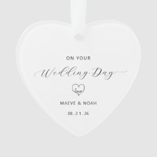 Wedding Gift Just Married Keepsake Ornament