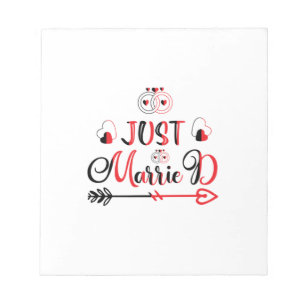 Wedding Gift Just Married Notepad