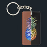 Wedding Gift KeyChain with Pineapple Design<br><div class="desc">Wedding Gift KeyChain,  Pineapple Design with Initials</div>