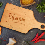 Wedding Gift Maple Engraved Paddle Cutting Board<br><div class="desc">A customised cutting board makes the perfect gift for a wedding,  anniversary or housewarming!</div>