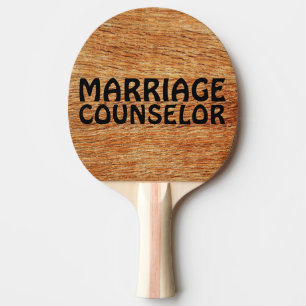 WEDDING GIFT PADDLE, FUNNY, MARRIAGE COUNSELOR PING PONG PADDLE