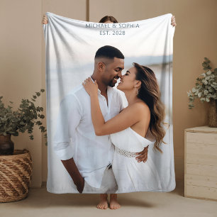 Wedding Gift Sherpa Blanket Custom Couple Gifts