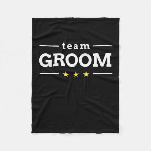 Wedding Gift Team Groom Fleece Blanket