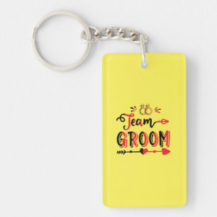 Wedding Gift Team Groom Key Ring