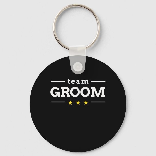 Wedding Gift | Team Groom Key Ring (Front)