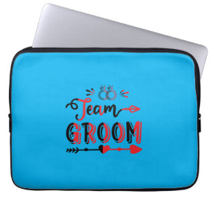 Wedding Gift Team Groom Laptop Sleeve