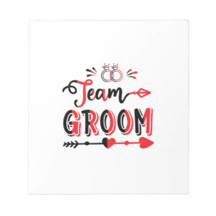 Wedding Gift Team Groom Notepad
