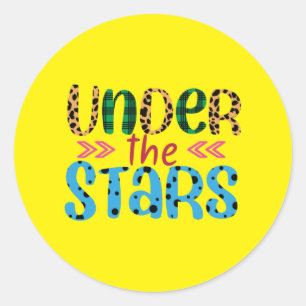 Wedding Gift Under The Star Classic Round Sticker