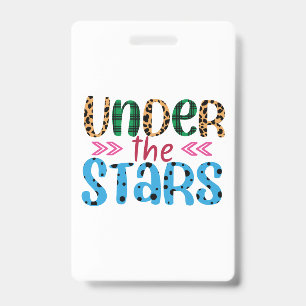 Wedding Gift Under The Star ID Badge