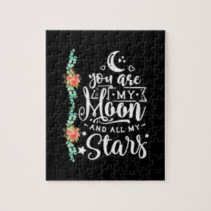 Wedding Gift   You Are My Moon And All Stars Jigsaw Puzzle