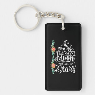 Wedding Gift You Are My Moon And All Stars Key Ring
