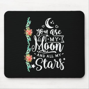 Wedding Gift You Are My Moon And All Stars Mouse Pad