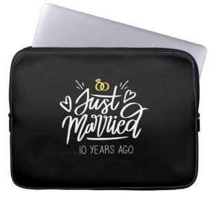 Wedding Gifts   10th Wedding Anniversary Laptop Sleeve