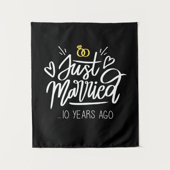 Wedding Gifts | 10th Wedding Anniversary Tapestry (Front)