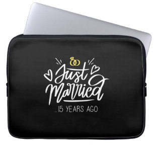 Wedding Gifts   15th Wedding Anniversary Laptop Sleeve