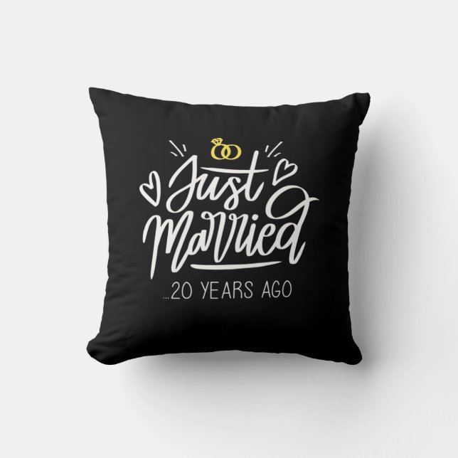 Wedding Gifts | 20th Wedding Anniversary Cushion (Front)