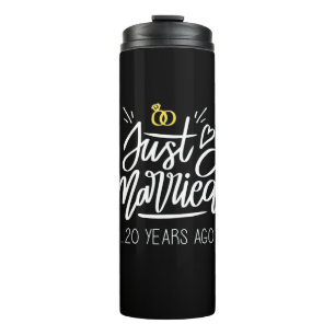 Wedding Gifts 20th Wedding Anniversary Thermal Tumbler