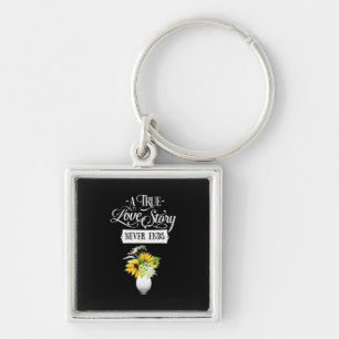 Wedding Gifts A True Love Story Never Ends Key Ring