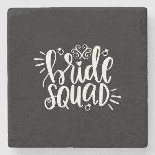 Wedding Gifts   Bride Squad Stone Coaster