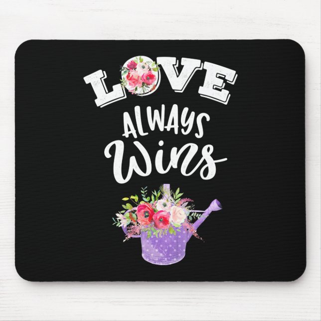 Wedding Gifts | Love Always Win Mouse Pad (Front)