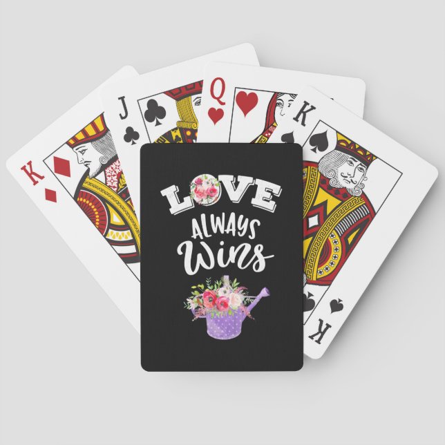 Wedding Gifts | Love Always Win Playing Cards (Back)