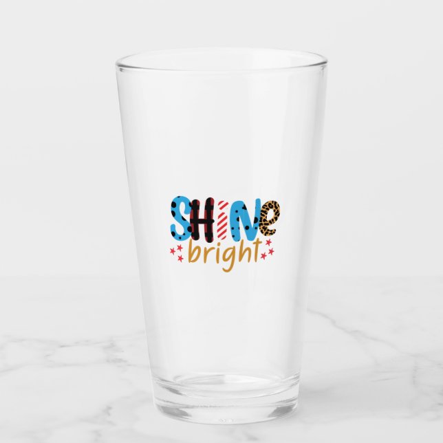 Wedding Gifts | Shine Bright Glass (Front)