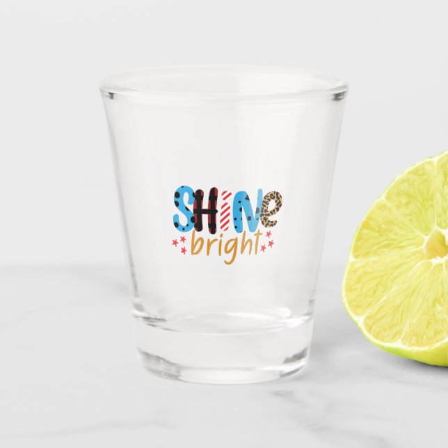 Wedding Gifts | Shine Bright Shot Glass (Front)
