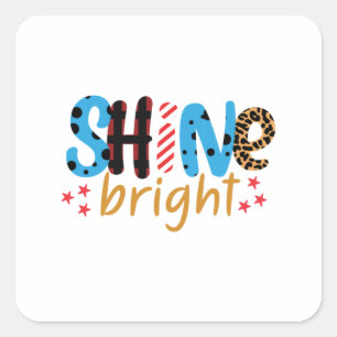 Wedding Gifts Shine Bright Square Sticker