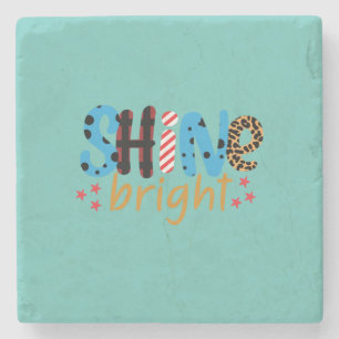 Wedding Gifts Shine Bright Stone Coaster