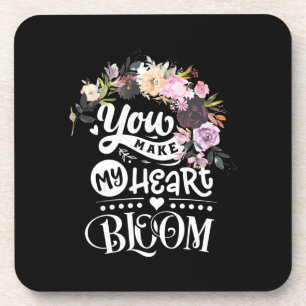 Wedding Gifts You Make My Heart Bloom Coaster