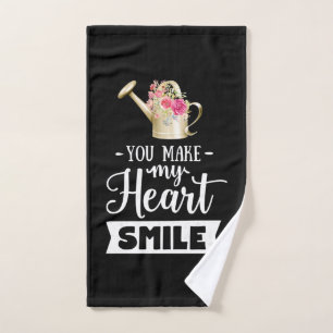 Wedding Gifts   You Make My Heart Smile Hand Towel