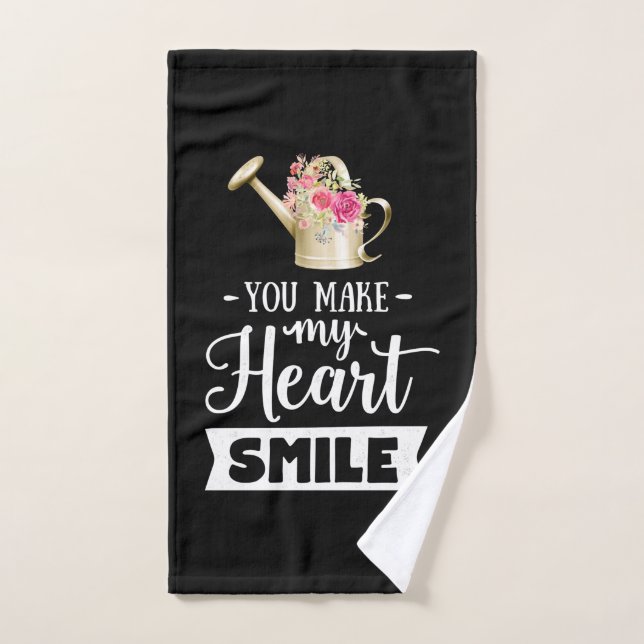 Wedding Gifts | You Make My Heart Smile Hand Towel (Hand Towel)