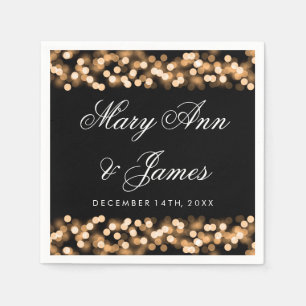 Wedding Gold Hollywood Glam Napkin