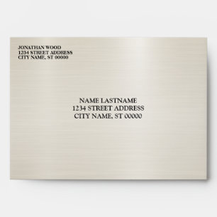 Wedding Golden Bronze Shiny Elegant Envelope