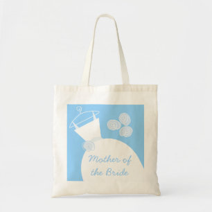 Wedding Gown Blue 'Mother of the Bride' Tote Bag