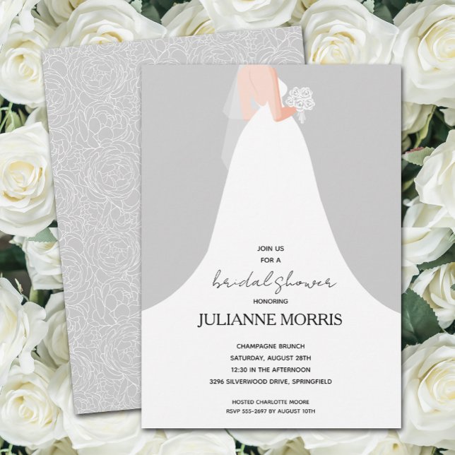 Wedding Gown Bridal Shower Invitation (Creator Uploaded)