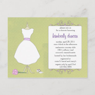Wedding Gown Bridal Shower Invite