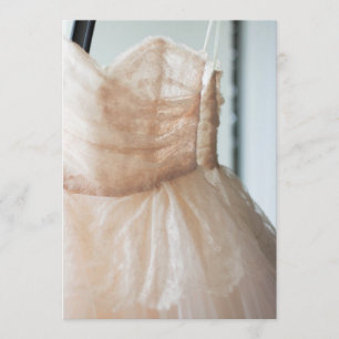 Wedding Gown for Bridal Shower or Thank You Card