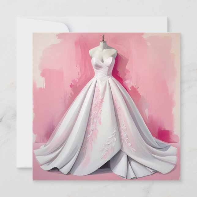Wedding Gown Invitation (Front)