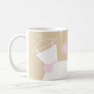 Wedding Gown Pink Beige 'Mother of the Bride'  Coffee Mug